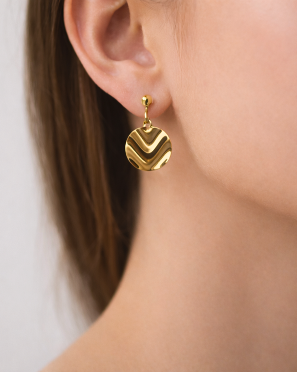 ROUND LEAVES EARRINGS