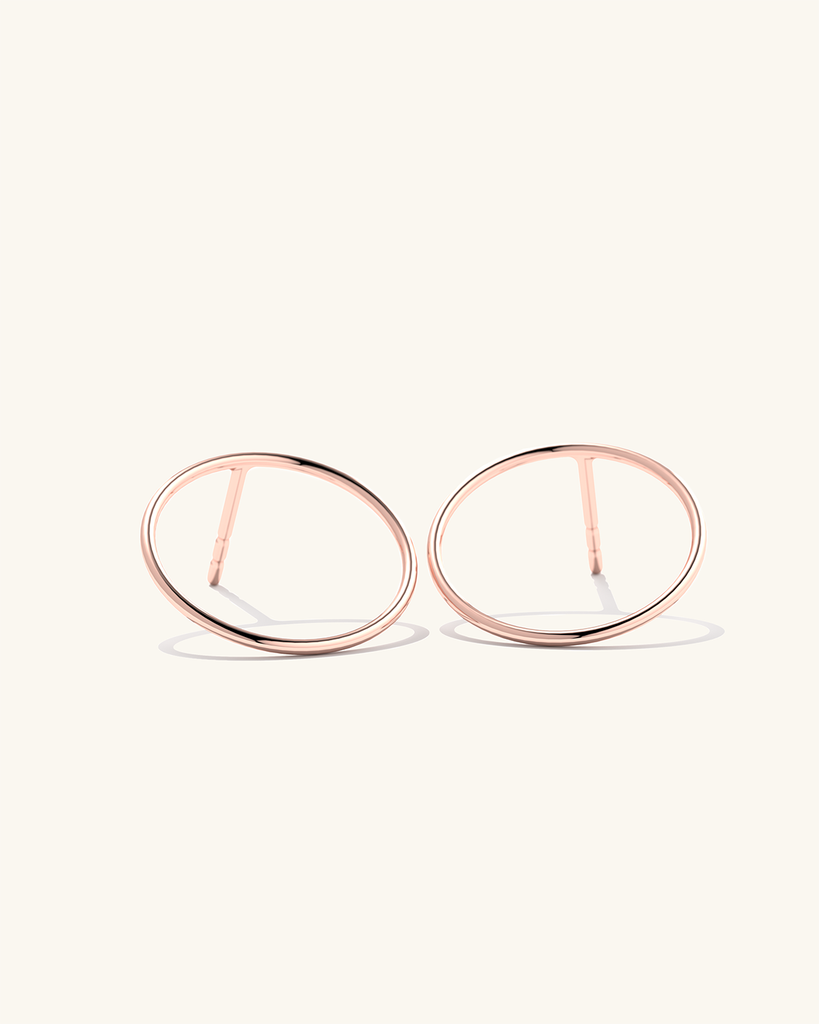 Roosa kuld kõrvarõngad - stiilne ja trendikas aksessuaar moodsa väljanägemise jaoks.