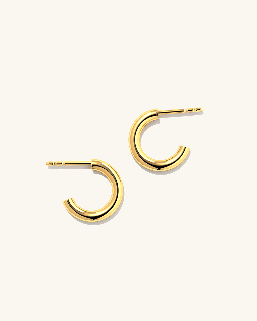 Stiilsed kullast kõrvarõngad Pepa Pisike.