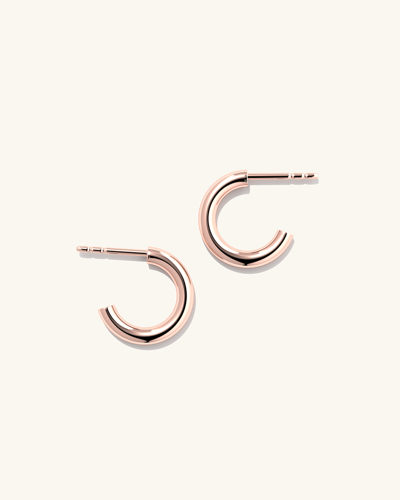 Kvaliteetsed roosa kuld Pepa kõrvarõngad.